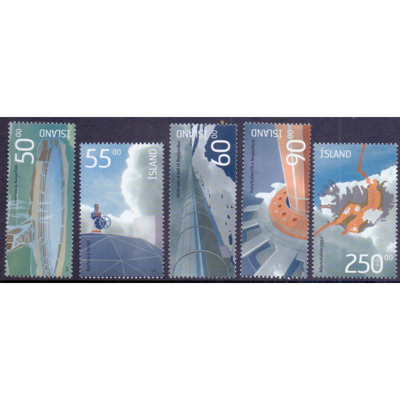 Island. 2004. Geotermisk energi. AFA nr 1040-44 **      stemplet FDC