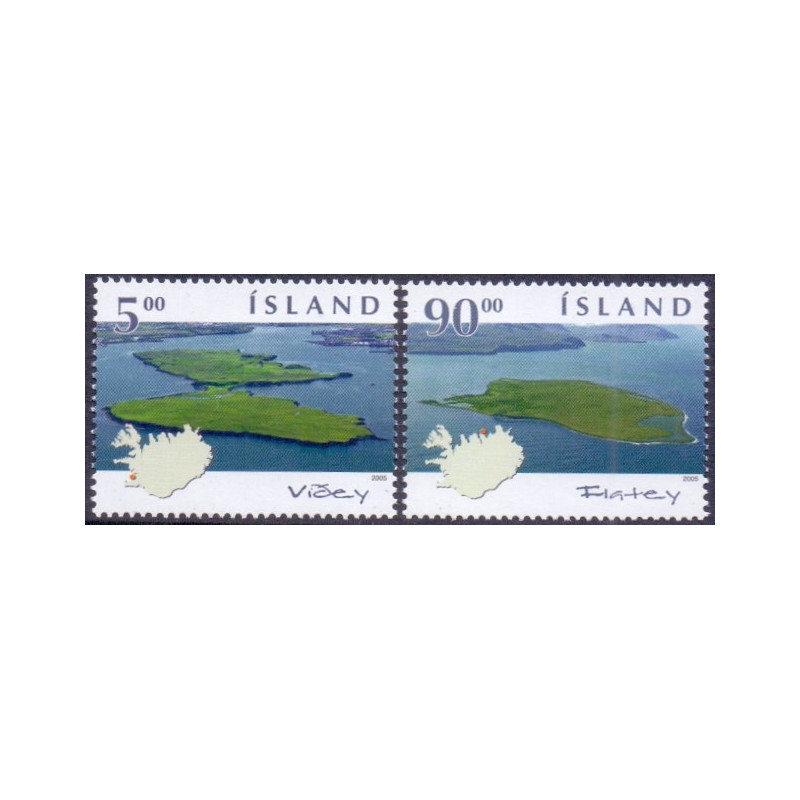 Island. 2005, Islandske Øer. AFA nr 1067-68 **     stemplet FDC