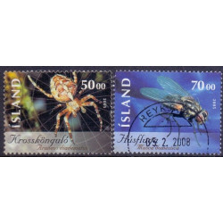 Island. 2005. Indsekter II. AFA nr 1078-79 **    stemplet FDC