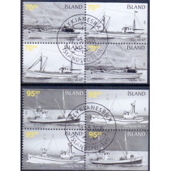 Island. 2005. Gamle fiskerbåde i sammentryk. AFA nr 1080Co-83Cn **   stemplet FDC