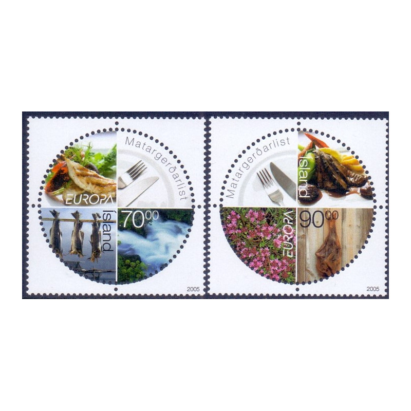 Island. 2005. Europamærker / CEPT. AFA nr 1087-88 **    stemplet FDC