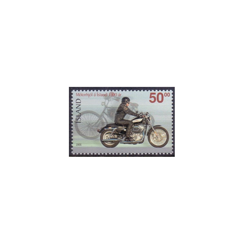 Island. 2005. Islands første motorcykel. AFA nr 1094 **   stemplet FDC