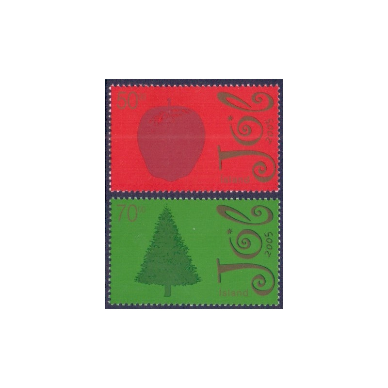 Island. 2005. Julefrimærker. AFA nr 1098-99 **   stemplet FDC
