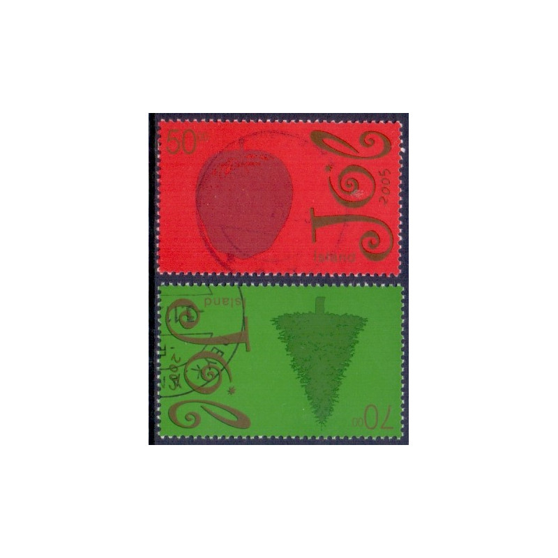 Island. 2005. Julefrimærker. AFA nr 1098-99 **   stemplet FDC