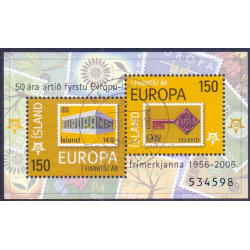 Island. 2006. Europafrimærker i miniark. AFA nr. 1103-04 **   stemplet FDC