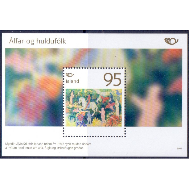 Island. 2006. Nordisk mytologi II, i miniark. AFA nr. 1108 **   stemplet FDC