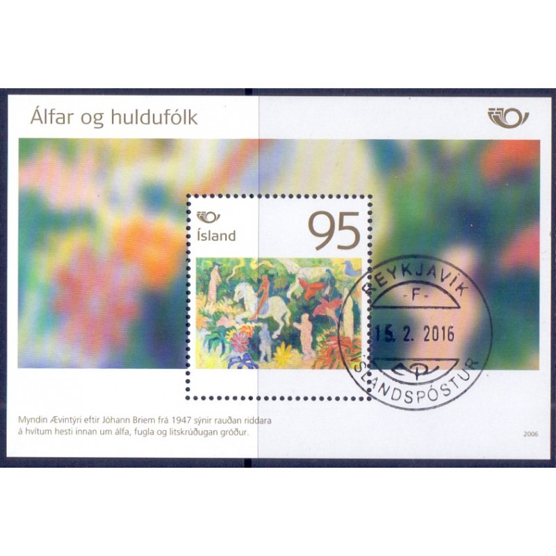 Island. 2006. Nordisk mytologi II, i miniark. AFA nr. 1108 **   stemplet FDC