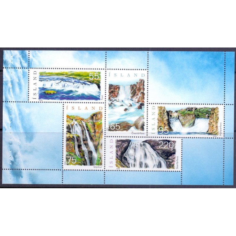 Island. 2006. Vandfald, i miniark. AFA nr. 1118 **   stemplet FDC