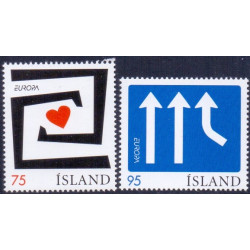 Island. 2006. Europamærker. AFA nr. 1119-20 **   stemplet FDC
