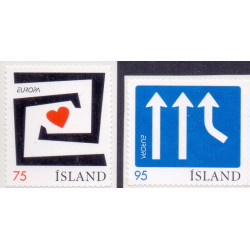 Island. 2006. Europamærker, selvklæbende papir. AFA nr. 1119E-20E **   stemplet FDC