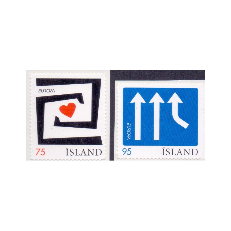 Island. 2006. Europamærker, selvklæbende papir. AFA nr. 1119E-20E **   stemplet FDC
