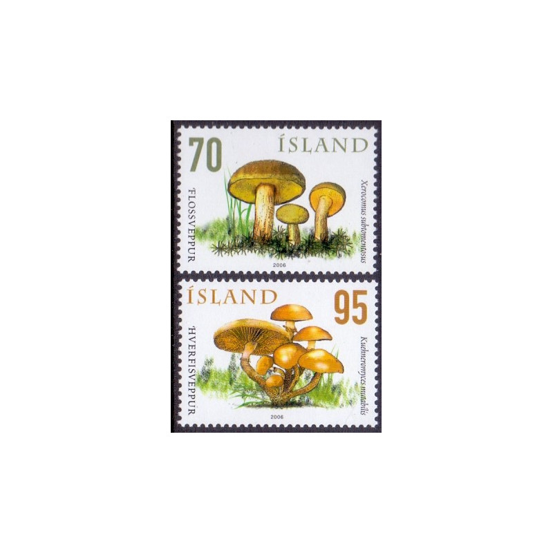 Island. 2006. Svampe V. AFA nr. 1128-29 **       stemplet FDC