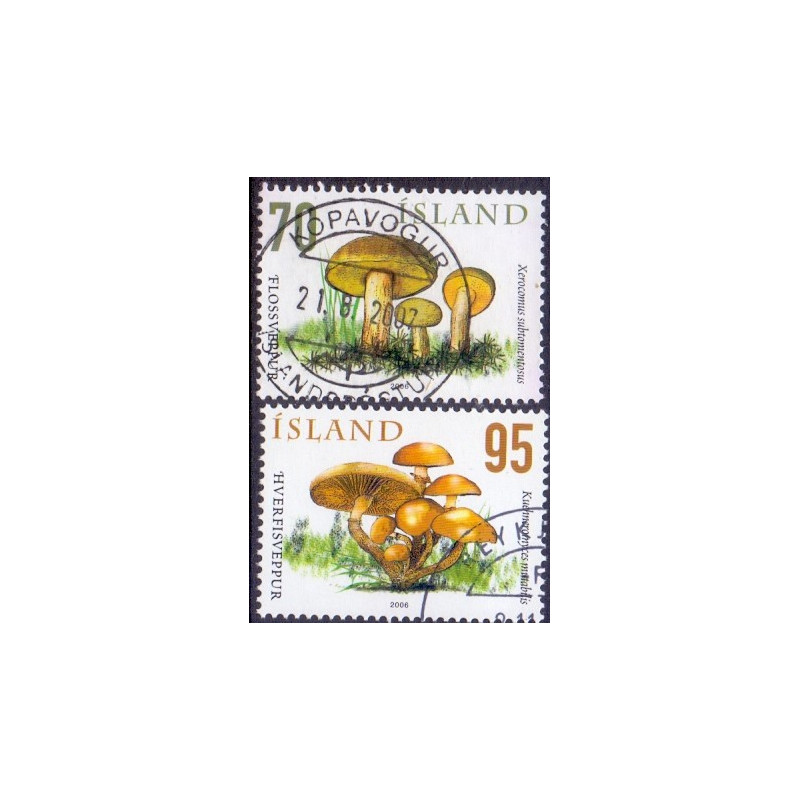 Island. 2006. Svampe V. AFA nr. 1128-29 **       stemplet FDC
