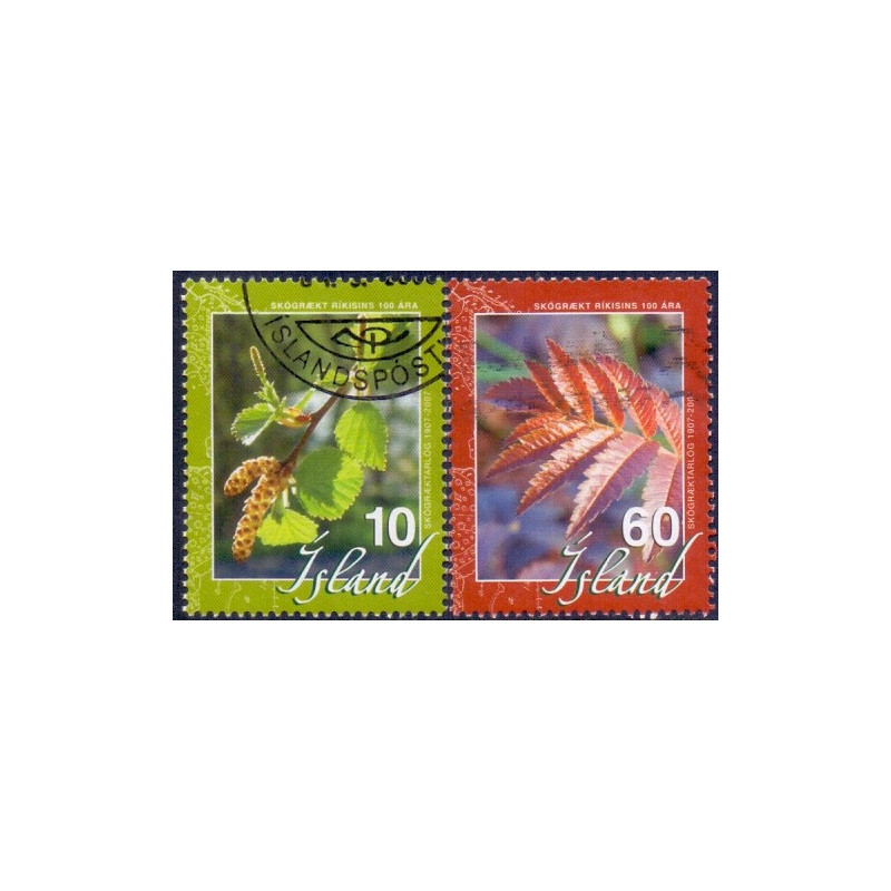 Island. 2007. Statsforstvæsenet. AFA nr. 1138-39 **   stemplet FDC