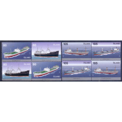 Island. 2007. Islandske transportskibe, i hæfteblok. AFA nr. 1140Co-43Cn **   stemplet FDC