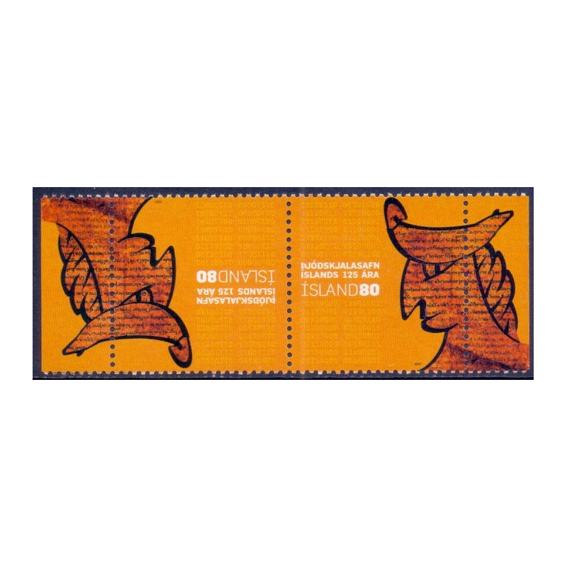 Island. 2007. Islands Nationalarkiv. tête-bêche par. AFA nr. 1145  ** stemplet FDC