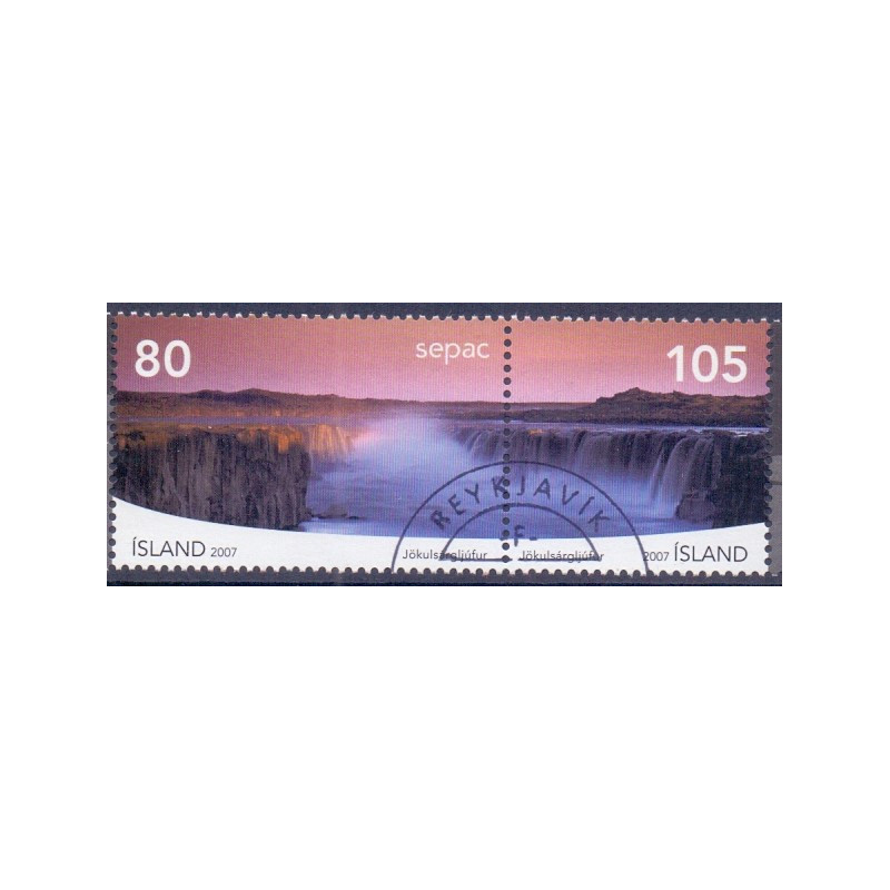 Island. 2007. SEPAC i sammentryk. AFA nr. 1159-60  **     stemplet FDC