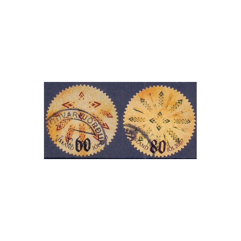 Island. 2007. Julefrimærker. AFA nr. 1165-66 **     stemplet FDC