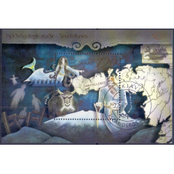 Island. 2008. Nordisk mytologi III, Miniark. AFA nr. 1175 **     stemplet FDC