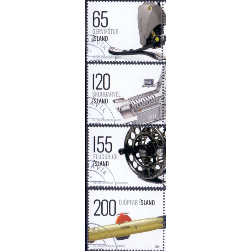 Island. 2008. Industrielt design. AFA nr. 1180-83 **     stemplet FDC
