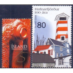 Island. 2008. Fjernvarme og Hafnafjördur. AFA nr. 1184-85 **     stemplet FDC