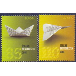 Island. 2008. Europamærker. AFA nr. 1186-87 **     stemplet FDC