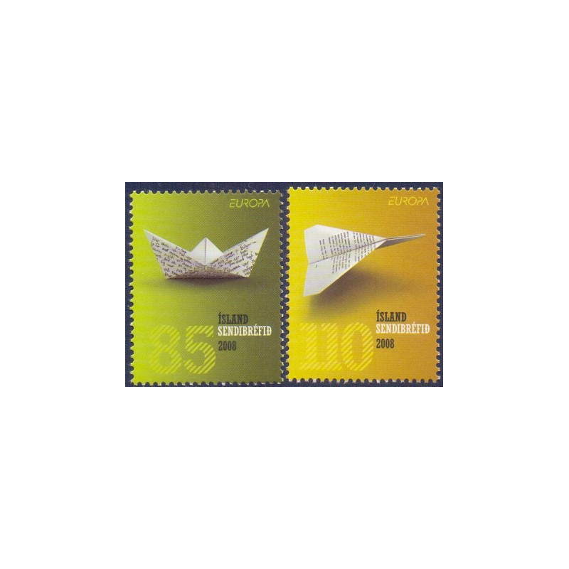 Island. 2008. Europamærker. AFA nr. 1186-87 **     stemplet FDC