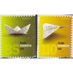 Island. 2008. Europamærker, fra hæfter. AFA nr. 1186E-87E **     stemplet FDC
