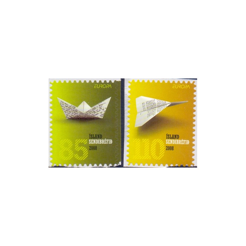 Island. 2008. Europamærker, fra hæfter. AFA nr. 1186E-87E **     stemplet FDC