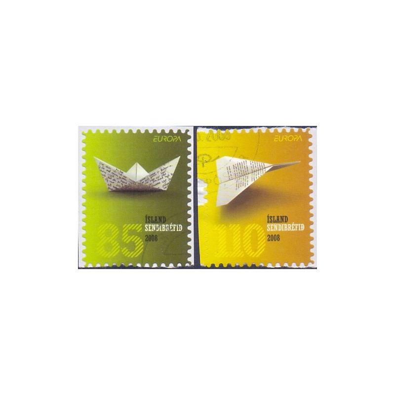 Island. 2008. Europamærker, fra hæfter. AFA nr. 1186E-87E **     stemplet FDC