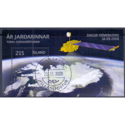 Island. 2008. Jordens internationale år, miniark. AFA nr. 1192 **     stemplet FDC