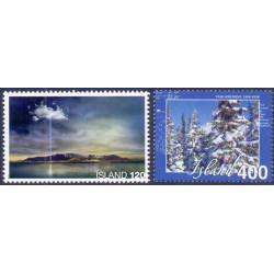Island. 2008. Fredssøjlen og Skovbeplantning. AFA nr. 1193-94 **    stemplet FDC