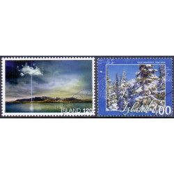 Island. 2008. Fredssøjlen og Skovbeplantning. AFA nr. 1193-94 **    stemplet FDC