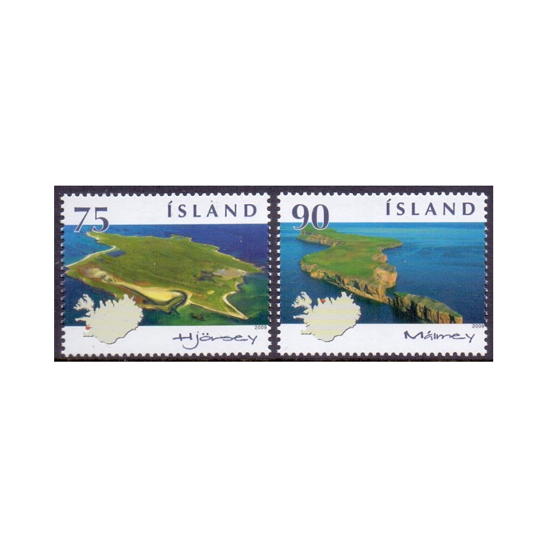 Island. 2009. Islandske Øer IV. AFA nr. 1198-99 **    stemplet FDC