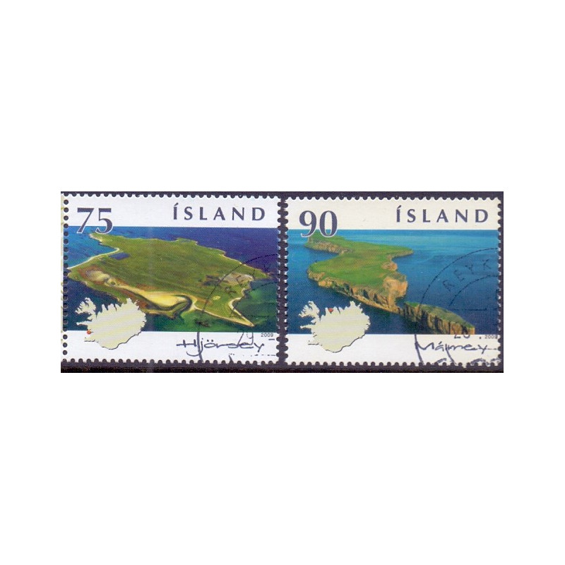 Island. 2009. Islandske Øer IV. AFA nr. 1198-99 **    stemplet FDC