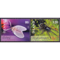 Island. 2009. Insekter og edderkopper V AFA nr. 1200-01 **    stemplet FDC