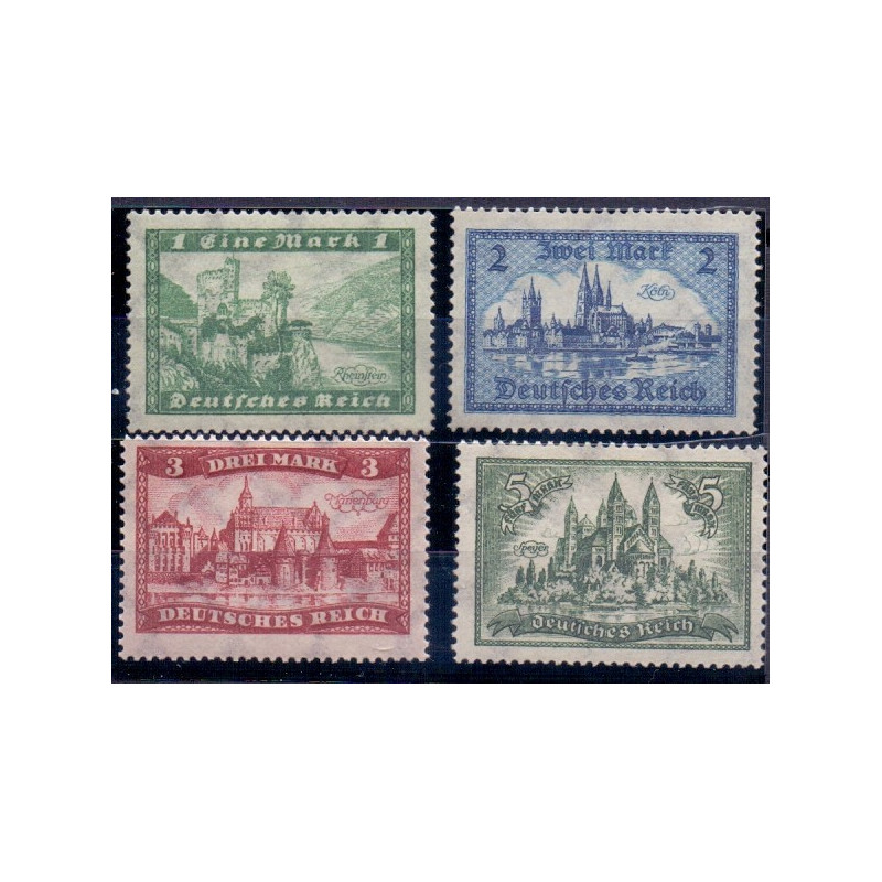 Rige. 1924. Bygningsværker. AFA nr. 364-67 **   st. used reich