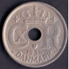 25 Øre. Chr. X. 1936 i en middelgod kvalitet for type og årstal.