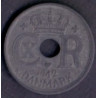 25 Øre. Chr. X. 1942 i en middelgod kvalitet for type og årstal.
