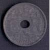 25 Øre. Chr. X. 1943 i en middelgod kvalitet for type og årstal.