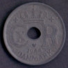 25 Øre. Chr. X. 1944 i en middelgod kvalitet for type og årstal.