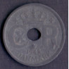 25 Øre. Chr. X. 1945 i en middelgod kvalitet for type og årstal.