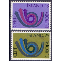 Island. 1973. Europamærker / CEPT. AFA nr. 472-73 ** postfrisk st. stemplet FDC