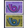 Island. 1973. Europamærker / CEPT. AFA nr. 472-73 ** postfrisk st. stemplet FDC