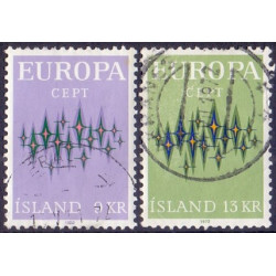 Island. 1972, Europamærker / CEPT. AFA nr. 462-63 **  postfrisk st. stemplet FDC