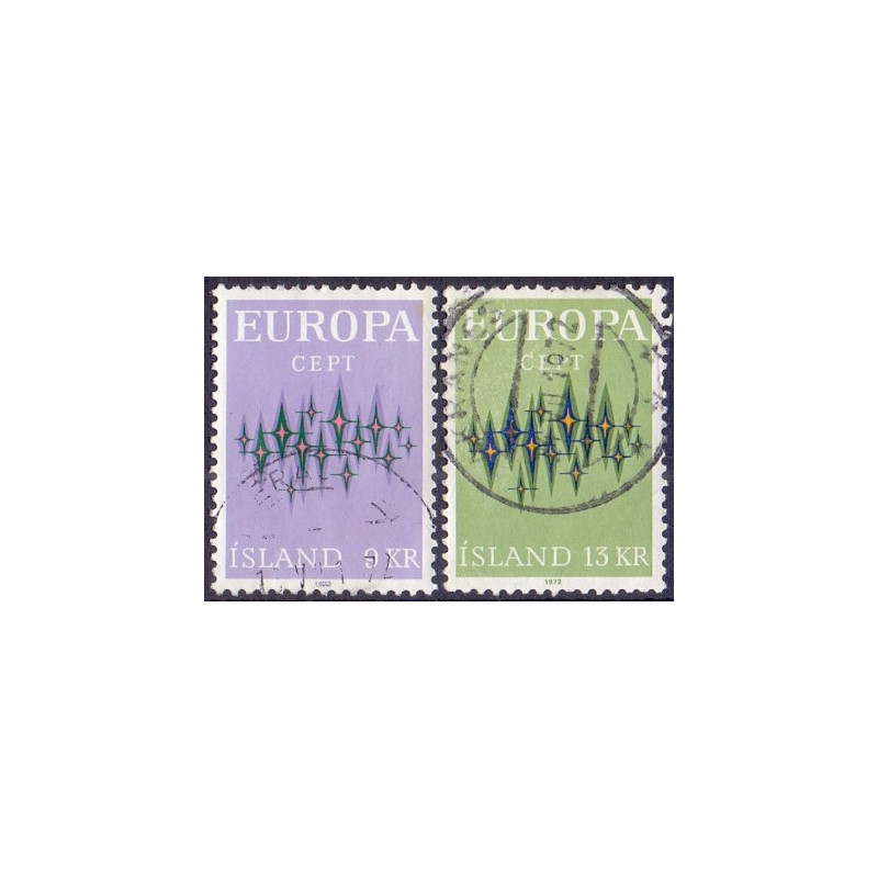Island. 1972, Europamærker / CEPT. AFA nr. 462-63 **  postfrisk st. stemplet FDC