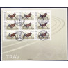Sverige 2011. Hestesport.  AFA nr. 2787 postfrisk miniark stemplet  hæfte FDC parstykkke