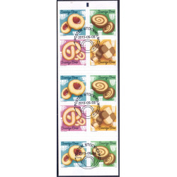 Sverige 2013. Småkager. AFA nr. 2897-2900, postfrisk stemplet  hæfte FDC parstykkke