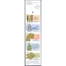 Sverige 2015. Vikingetiden. AFA nr. 3005-09 postfrisk  stemplet  hæfte FDC parstykkke