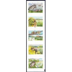 Sverige 2015. Bier. AFA nr. 3011-17 postfrisk  stemplet  hæfte FDC parstykkke